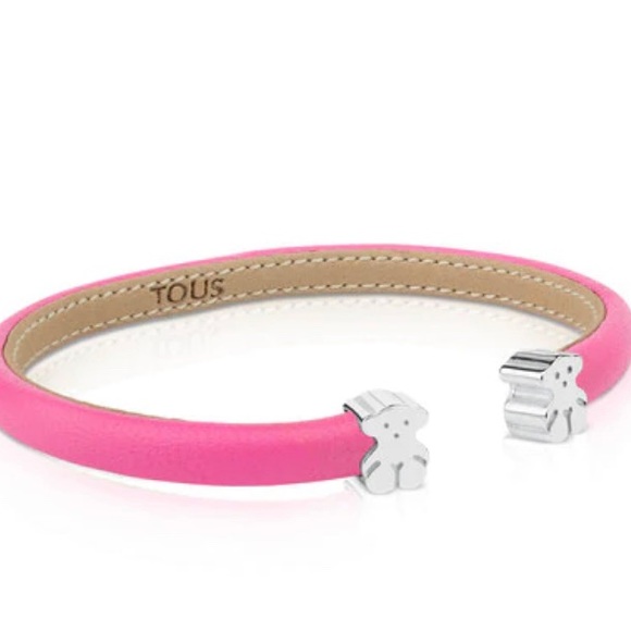TOUS Silver Leather Bracelet - Picture 1 of 8